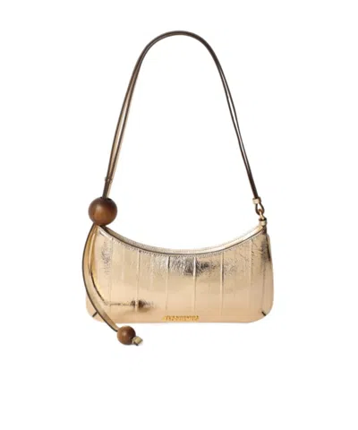 Jacquemus Le Bisou Perle Shoulder Bag In Brown