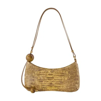 Jacquemus Le Bisou Perle Shoulder Bag In Beige