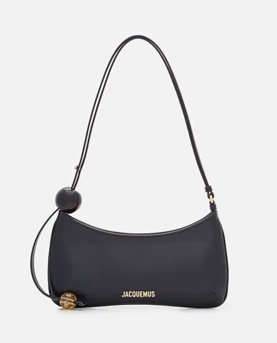 Jacquemus Le Bisou Perle Shoulder Bag In Black