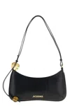Jacquemus Women Black Top Zip Fastening Adjustable Shoulder Strap Internal Patch Pocket Contrast In Black