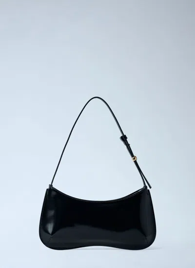 Jacquemus Le Bisou Perle Shoulder Bag In Black