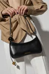 Jacquemus Women Bisou Perle Large Shoulder Bag In Black