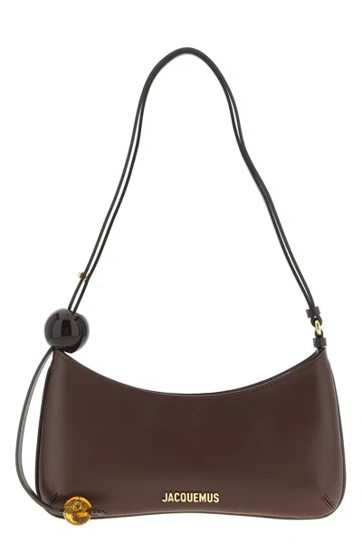 Jacquemus 'le Bisou Perle' Shoulder Bag In Brown