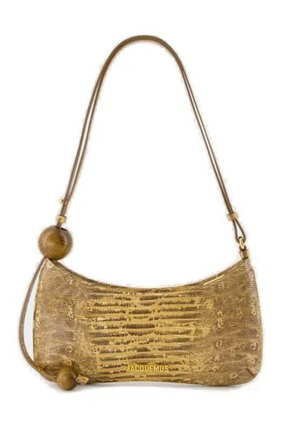 Jacquemus Le Bisou Perle Shoulder Bag In Beige