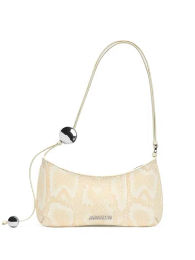 Jacquemus Le Bisou Perle Shoulder Bag In Neutrals