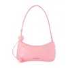 Jacquemus Bisou Perle Leather Shoulder Bag In Pink