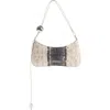 Jacquemus Le Bisou Perle Snake Embossed Leather Shoulder Bag