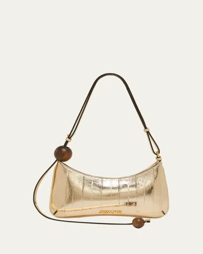JACQUEMUS LE BISOU PERLE STRIPED SHOULDER BAG