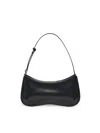 Jacquemus Versatile Shoulder Bag Adjustable Strap Smooth Finish In Black