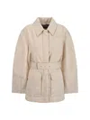 Jacquemus Le Blouson Bari Down Jacket In Beige