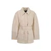 Jacquemus Women Le Blouson Bari Down Jacket In Beige
