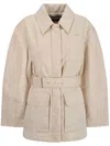 Jacquemus Women Le Blouson Bari Down Jacket In Beige