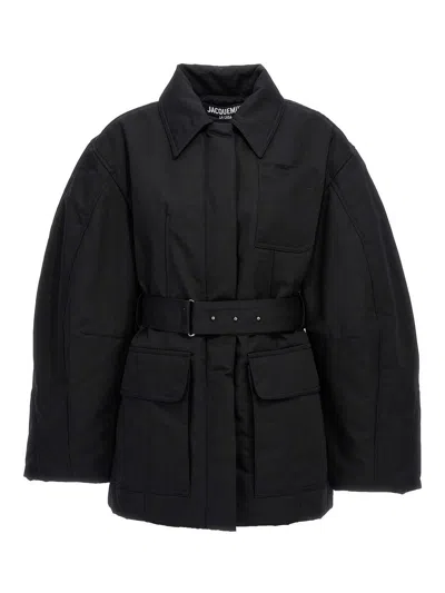 Jacquemus Le Blouson Bari' Jacket In Black