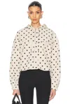 Jacquemus The Bateau Polka Dot Windbreaker In Off White