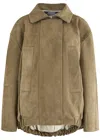 Jacquemus Le Blouson Ciro Cuir Nubuck Jacket In Khaki