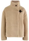 Jacquemus Le Blouson Fernando Faux Fur Coat In Beige