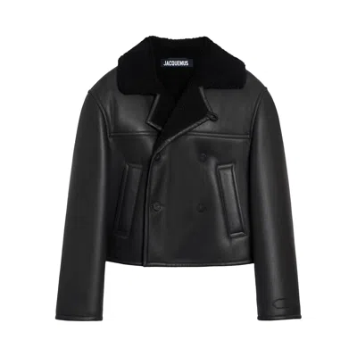 Pre-owned Jacquemus Le Blouson Marino 'black' | Men's Size 56
