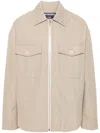 Jacquemus Mountain Jacket With Buttoned Cuffs And Pockets In Neutrals