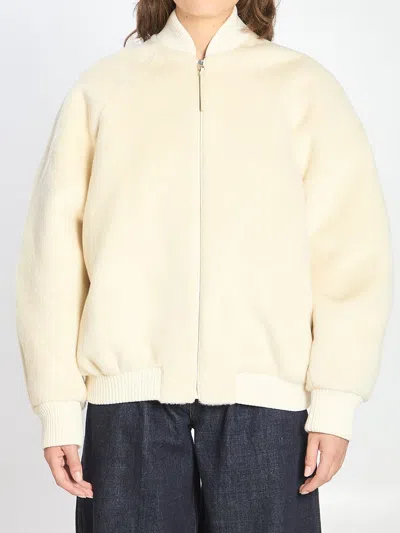 Jacquemus Long-sleeved Casual Jacket In White