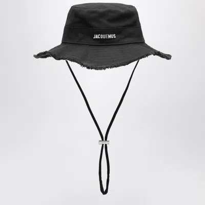 Jacquemus Le Bob Artichaut Black Cotton Hat