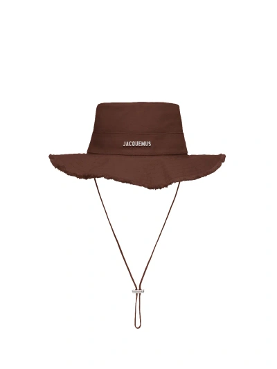 Jacquemus Le Bob Artichaut Bucket Hat In Brown