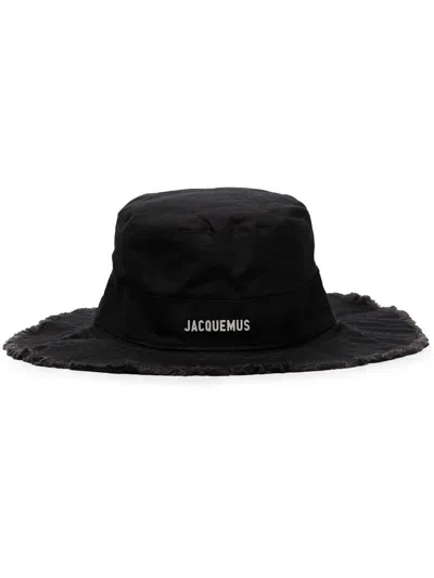 Jacquemus Le Bob Artichaut Bucket Hat In Black