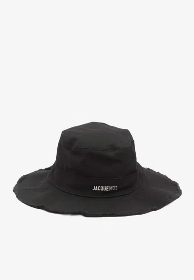 Jacquemus Le Bob Artichaut Bucket Hat In Black