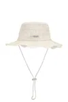 Jacquemus Le Bob Artichaut Bucket Hat In Croco Beige