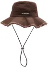 Jacquemus Le Bob Artichaut Bucket Hat In Brown