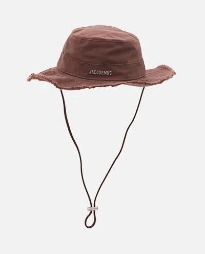 Jacquemus Le Bob Artichaut Cotton Hat In Brown