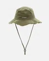 Jacquemus Mens Khaki Le Bob Artichaut Cotton-twill Bucket Hat In Green