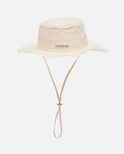 Jacquemus Le Bob Artichaut Cotton Hat In Gray