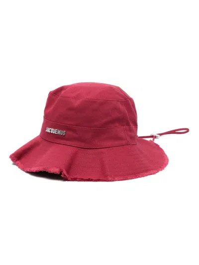 Jacquemus Le Bob Artichaut Expedition Hat In Red