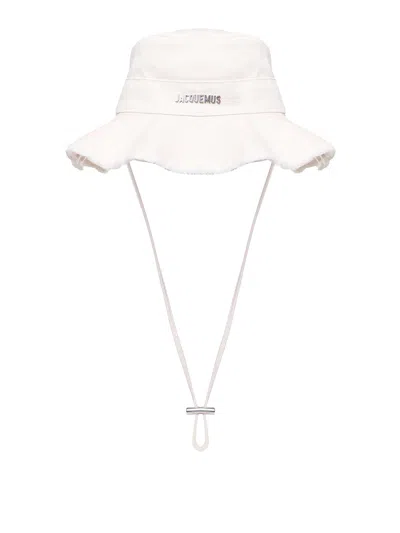 Jacquemus Le Bob Artichaut Bucket Hat In Neutral