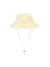 Jacquemus Le Bob Artichaut Cotton Bucket Hat In Yellow