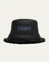 Jacquemus Le Bob Bacino Bucket Hat In Black