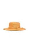 Jacquemus Le Bob Banho Logo Bucket Hat In Orange