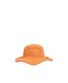 Jacquemus Le Bob Bandho Terry-cloth Bucket Hat In Orange