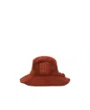 Jacquemus Le Bob Bandho Terry-cloth Bucket Hat In Red