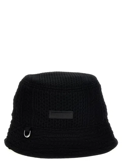 Jacquemus ‘belo' Bucket Hat With Logo In Black