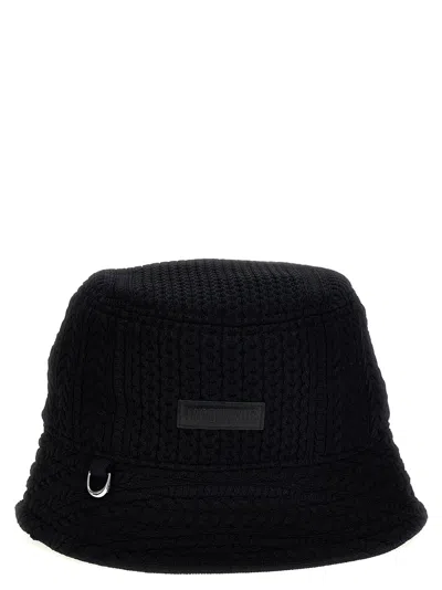 Jacquemus Le Bob Belo Bucket Hat In Black