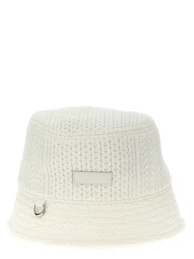 Jacquemus 'the Belo Knit Bucket Hat' In White