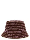 Jacquemus Bordado Bucket Hat In Brown