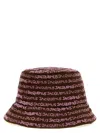Jacquemus Bordado Bucket Hat In Brown