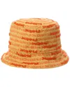 Jacquemus Embroidered-logo Bucket Hat In Beige