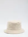 Jacquemus The Bob Fisherman Hat Bucket Style In White