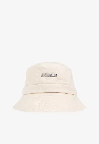 Jacquemus Le Bob Bucket Hat In White