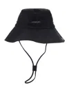 Jacquemus Le Bob De-nimes Blue Bucket Hat With Logo Lettering On The Front And Adjustable Strap In Cotton Man In Blue