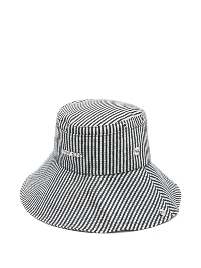 Jacquemus Le Bob De-nimes Bucket Hat In Black