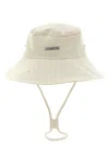 Jacquemus 'le Bob De-nîmes' Bucket Hat In Neutral